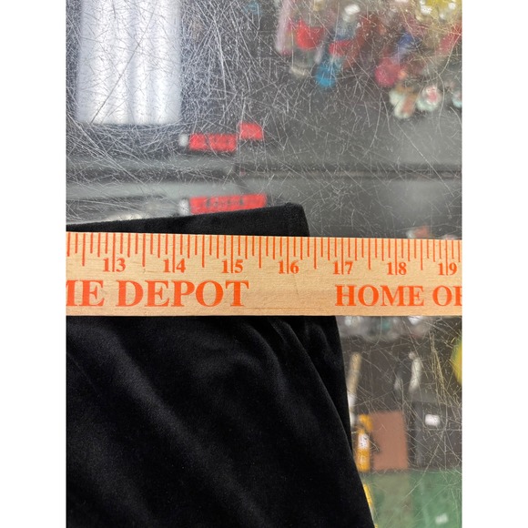 Juicy Couture Black Velour Rhinestone Logo Mini Skirt Women's Size Medium - Picture 5 of 6